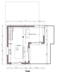 Plan de l'étage du modèle Saphir